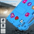 thumbnail image 6 of ELEHOLD Kids Case for iPad 6th/5th Gen / iPad Air 2 / iPad Air 9.7 Case, EVA Foam Cute Cartoon Case with Built-in Kickstand Portable Handle Shockproof Full Body Case for iPad 9.7 inch,Blue, 6 of 6