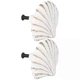 thumbnail image 2 of 2Pcs White Scallop Seashell Handle Cabinet Pull Drawer Handles Furniture Hardware Cupboard Door Knobs Cast Iron, 2 of 5