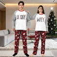 thumbnail image 2 of LuLiaMenton Matching Hubby Wifey Christmas Pajamas Couples Red Plaid Holiday Pjs, Womens L, 2 of 7
