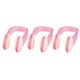 thumbnail image 1 of Outdoors Rubber Swim Training Learning Swiming Nose Clip Fuchsia Clear 3 Pcs, 1 of 3