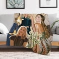 thumbnail image 6 of Margot Robbie Blanket Beautiful #7 Super Soft Throw Blanket Silky Flannel Lightweight for Sofa, Bed Blanket All Season Use 50"*60"（130 * 150cm）, 6 of 6