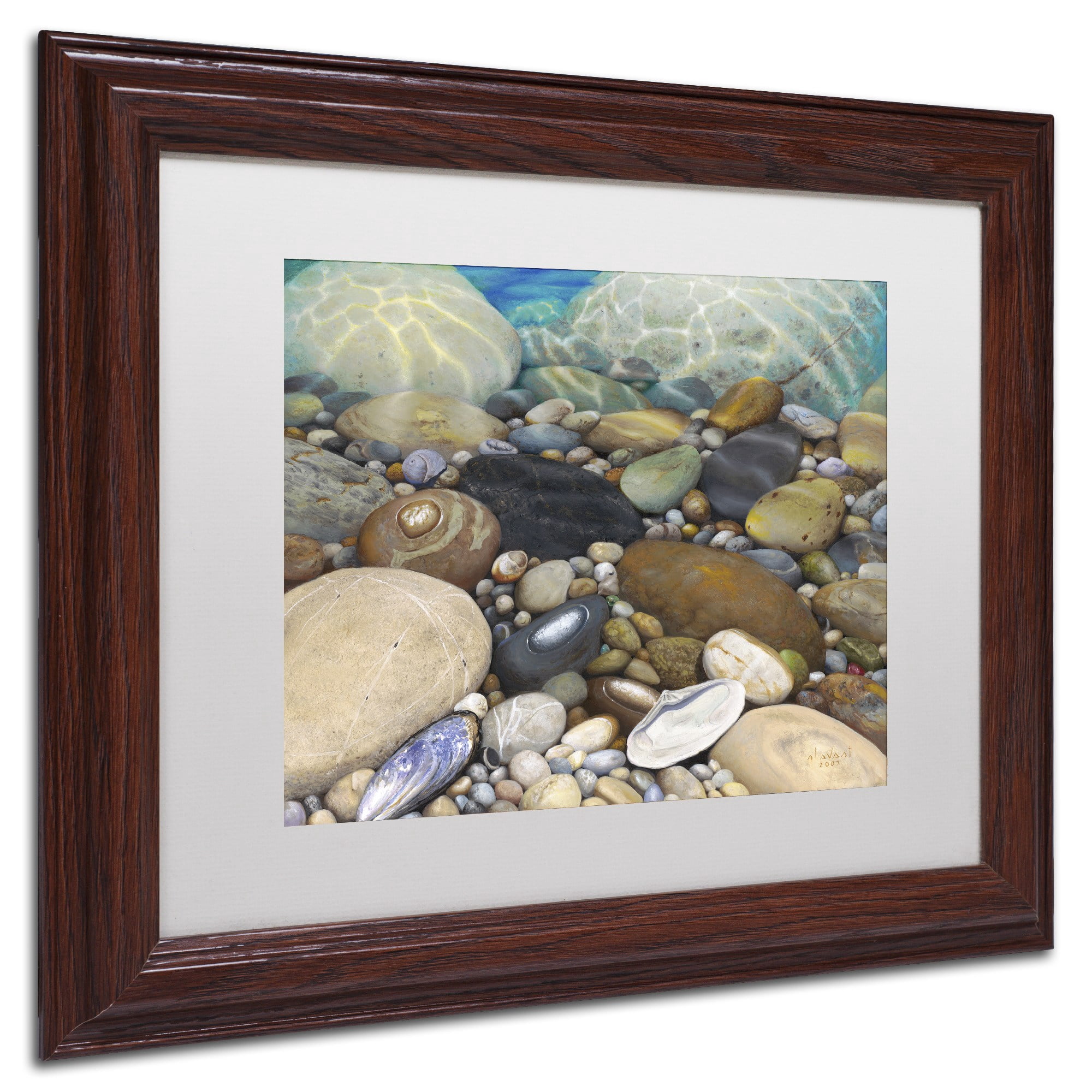 Stephen Stavast 'Shoreline Treasures' Matted Framed Art