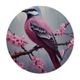 thumbnail image 2 of Awypu  Round Fitted Tablecloth Art Painting Cherry Blossom Tree Bird Table Cloth with Elastic Edged Waterproof Wipeable Round Table Cover for Patio Parties Outdoor Decor White, 2 of 7