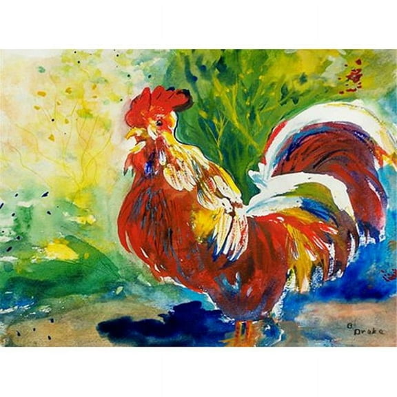 Betsy Drake DM144G Red Rooster 30 x 50 Door Mat