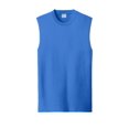 thumbnail image 2 of Port & Co Adult Male Men Heather sleeveless T-Shirt Royal 4X-Large, 2 of 2