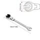 thumbnail image 2 of Xihbxyly Llave de Trinquete de Cabeza Abierta Métrica, Diseño de 72 Dientes, Cabezal Ajustable a 180°, Acero Al Vanadio, Alto Torque, Acabado Resistente a La Oxidación, Ajuste Rápido, Ideal para Espa, 2 of 2