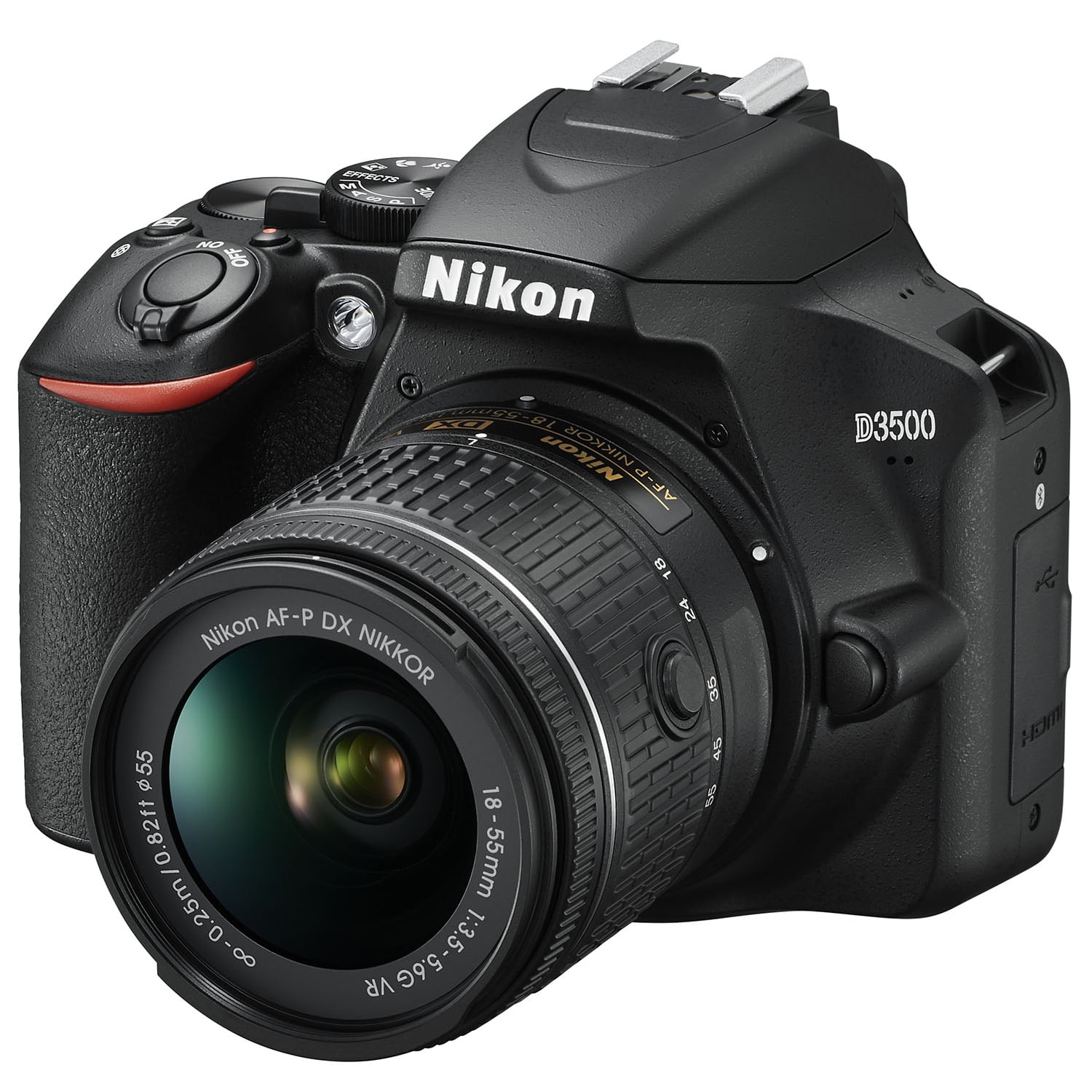 hek Alfabet Gronden Nikon D3500 W/ AF-P DX Nikkor 18-55mm f/3.5-5.6G VR Black - Walmart.com