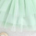 thumbnail image 6 of DGMIOCS Toddler Girl 3-Piece Set,Flower Tulle Dress Set,Sleeveless Cropped Jacket,Floral Tulle Dress,Toddler Girl Headband Set Light Green 18-24 Months, 6 of 9