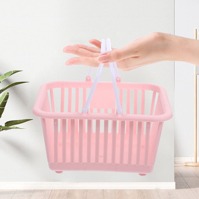 SHOWERORO 6Ud Cesta Plástica Multiusos Con Asas Para Almacenar Y Objetos Personales