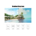 thumbnail image 5 of Square Sunglasses for Adult Female Women  with Case, Grey Gradient Lens, 5 of 8