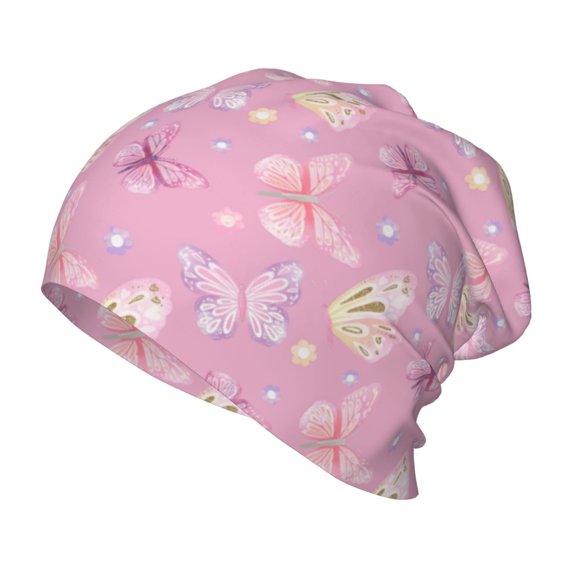 Rateoe Butterfly 1 Kids Beanie Warm Knit Beanie Hats Boys Girls Winter Hat Soft Slouchy Hats for Kids