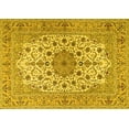 thumbnail image 1 of Ahgly Company Machine Washable Indoor Rectangle Persian Yellow Traditional Area Rugs, 2' x 3', 1 of 4