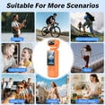 thumbnail image 6 of W & O Q7 Rotating Lens 2.5K 100 MP Action Video Camera with Memory Card, Orange, 6 of 9