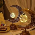 thumbnail image 2 of unique Decorations for Home, Ramadan Lights, Eid Decorations, Lamp for Bedroom, Enchanted Lunar Lamp Night Lights, Crescent Moon Light, Battery Operat, 2 of 5