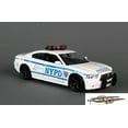 thumbnail image 1 of Diecast Car & Trailer Package - NYPD Dodge Charger, White - Daron NY71693 -1/24 Scale Model Toy Car w/Trailer, 1 of 3