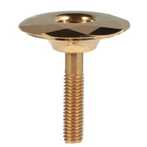 Worgeous  Headset Cap Bike Accessories Pedals Bicycle Brake Kit Golden