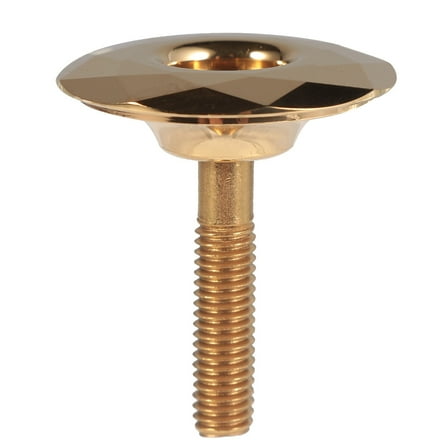 Worgeous  Headset Cap Bike Accessories Pedals Bicycle Brake Kit Golden