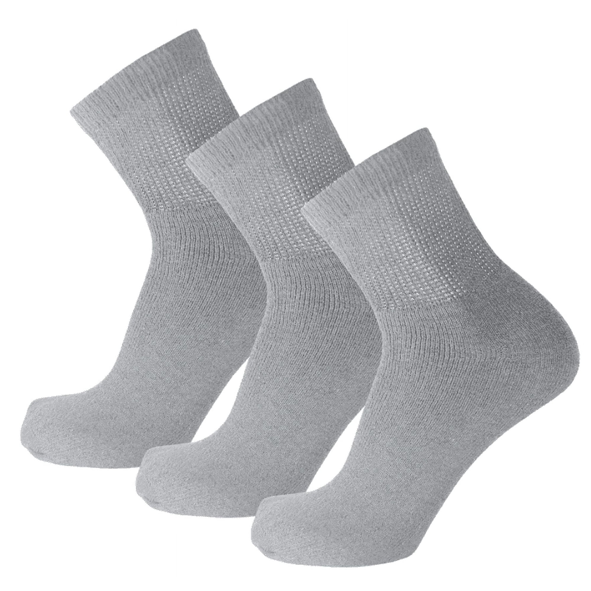 2-12 Pairs Premium Women’s Colorful Soft Breathable Cotton Ankle Socks, Non-Binding & Comfort Diabetic Socks (Fits Shoe Size 6-10) (Gray, 12 Pack)