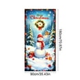 thumbnail image 3 of Antqov Christmas Decorations, 35x71" Funny Christmas Door Cover House Front Door Banner Background Hanging Christmas Decor for Holiday Winter Party Supplies, 3 of 6