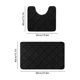 thumbnail image 3 of Juego de alfombras para inodoro con base antideslizante de látex en forma de U – Alfombra absorbente de secado rápido para baño, ducha, bañera y lavabo – Alfombra de baño lavable, 3 of 6