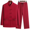 thumbnail image 2 of Men's underwear Dark Suit Buttons Suit Tuxedo Rentals Jacket And Pant Set for Men Men Fashion Dress Tie Set Big And Tall Suits Custom Jackets for 3 Button Mens Letter Printed Round Red 2XL, 2 of 5
