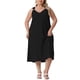 thumbnail image 1 of Vestido de verano sin mangas de talla grande para mujer Agnes Orinda, vestido maxi casual de tanque 3X negro, 1 of 5