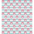 thumbnail image 3 of Owl Duvet Cover Set, Large Flower Eyed Owls Pattern Better Positive Perspective Hope Modern Illustration, Decorative 3 Piece Bedding Set with 2 Pillow Shams, Queen Size, Turquoise Pink, by Ambesonne, 3 of 3