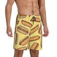 thumbnail image 2 of Naloa Hot Dogs Men's Short Pajama Pants, Lounge Comfort Shorts with Elasticized Waistband and Side Pockets - XX-Large, 2 of 9
