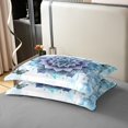 thumbnail image 4 of Mandala Butterflies 100% Cotton Bedding Set Twin,Blue Tie Dye Duvet Cover,Ombre Gradient Bed Set,Boho Mandala Flower Quilt Cover,with 1 Pillowcase for Bedroom （No Comforter）, 4 of 6