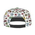 thumbnail image 4 of Daiia Retro Style print Flat Bill Hats Flat Brim Trucker Cap Baseball Cap Adjustable Classic Low Profile Hat Unconstructed Plain Cap, 4 of 9