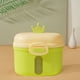 thumbnail image 5 of Contenedor de almacenamiento de leche en polvo de doble capa | Dispensador Sellado Portátil | Tarro a prueba de fugas, a prueba de humedad, compartimentado | Capacidad de 400ml, Cuchara de 5g,, 5 of 6