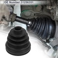 thumbnail image 3 of Unique Bargains No.31256351 Inner CV Joint Boot Kit with Clamps for Volvo C30 2007-2013, 3 of 7
