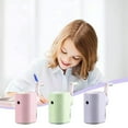 thumbnail image 1 of Cagogo 2Pcs Pencil Sharpener, Hand Cranked Large Hole Sharpener for Thick Pencils, Five Speed Adjustable Manual Pencil Sharpener for Primary Study Study, Durable Plastic Pencil Sharpener for Home, 1 of 9