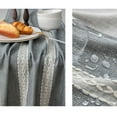 thumbnail image 4 of Nappe Rectangulaire en Coton Lin Sans Plis avec Franges Lavable, 4 of 5
