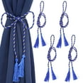 thumbnail image 5 of Sunnydaze Traditional Blue Rope Curtain Holdbacks (4 Count), 5 of 7