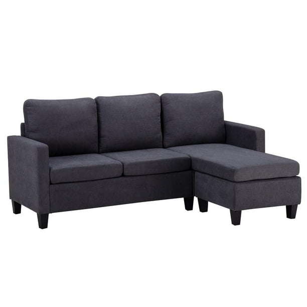 Zimtown Convertible Sectional Sofa Couch L Shaped Couch Walmart Com Walmart Com