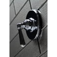 thumbnail image 3 of Kingston Brass KS3031HL  Single-Handle Three-Way Diverter Valve with Round Trim Kit, Polished Chrome, 3 of 9