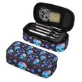 thumbnail image 3 of Sigee Skull Flower Blue for Large Capacity Pencil Case, Pencil Pouch, Pencil Bag, Marker Pen Case for Women and Men, 3 of 5