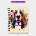 thumbnail image 5 of Basset Hound Portrait Watercolor Vintage Retro Styles Spiral Bound Journal Bassets Dog Breed Lovers Gifts Idea 5x7in Spiral Notebook - 00001, 5 of 5