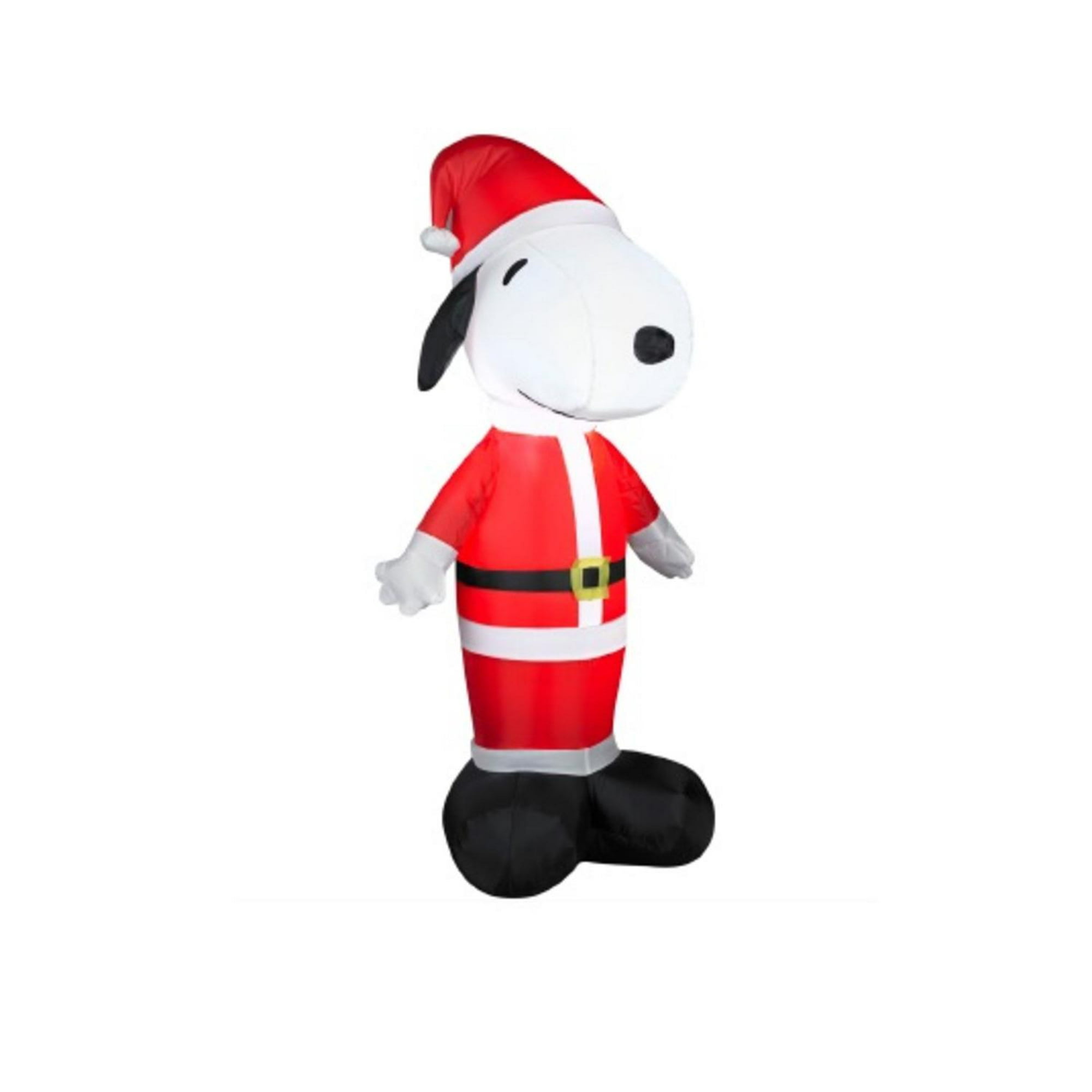 3 5 Inflatable Peanuts Led Lighted Snoopy Santa Claus Christmas