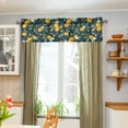 thumbnail image 3 of Yayeee Kitchen Valance Rod Pocket 54" x 18" Living Room Window Curtain, Blue Lemons, 3 of 6