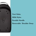 thumbnail image 5 of Homiegear Hat Carrier Case for 12 Caps - Water Resistance Quality Crush Proof Neoprene Cap Carrying Bag - Cap Storage for All New Era Caps Type with Removable Shoulder Strap - Black, 5 of 8