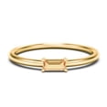 thumbnail image 1 of East-West Stackable Baguette Birthstone Ring - Citrine (November), 1 of 5