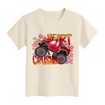 thumbnail image 4 of Tkrady Toddler Girls Valentine's Day New Heart Graphic Short Sleeve Crewneck T Shirts Tops Fun Letter Print Tee Clothes, Sizes 1-14 Years, 4 of 5