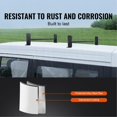 thumbnail image 3 of Van Roof Ladder Rack, 2 Bars Alloy Steel Roof Racks, 500 LBS Capacity Rain-Gutter Roof Rack, Adjustable Length 35.8"-57.5", Van Ladder Rack Compatible with Chevrolet Express, GMC Savana, etc, 3 of 6