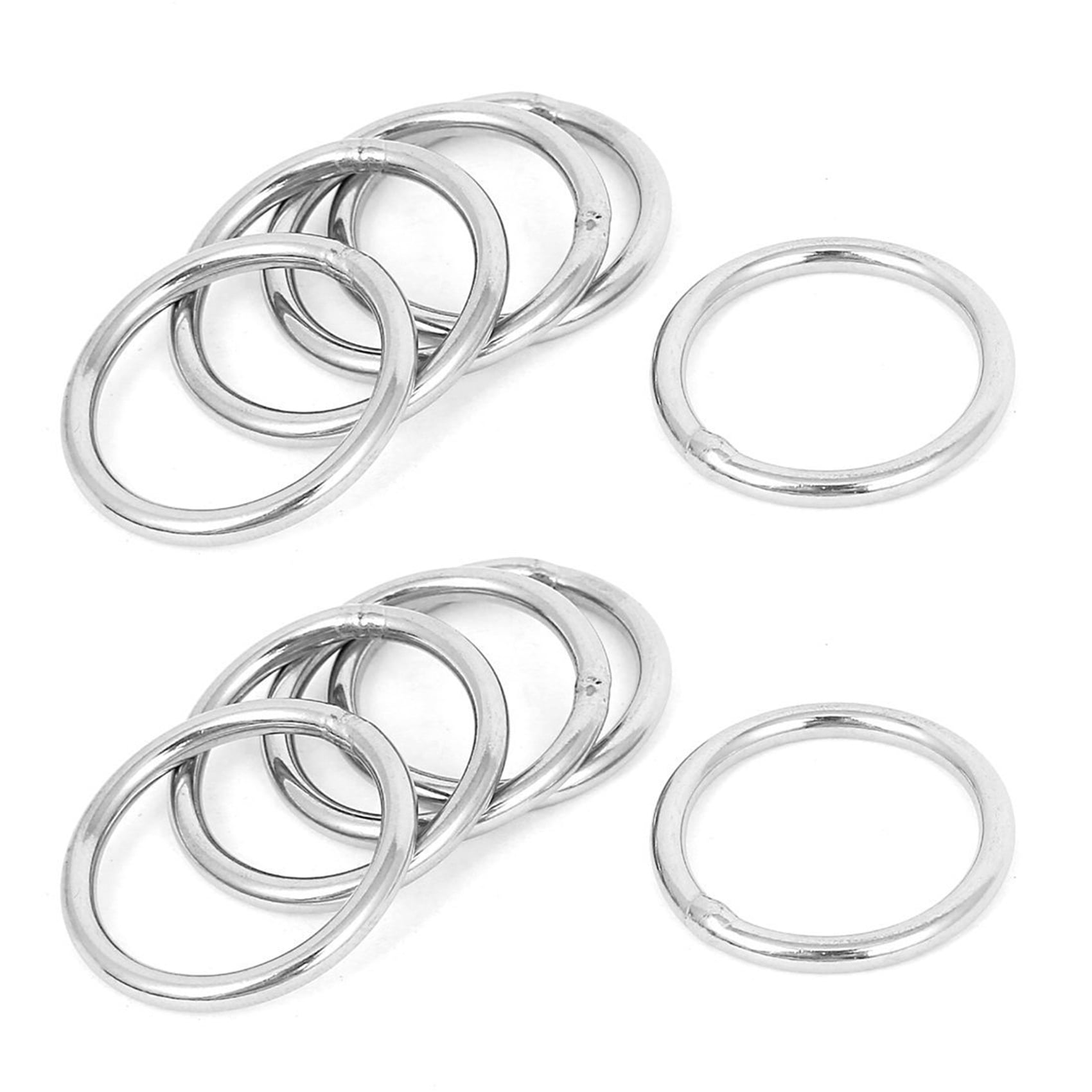 Beginner Zaklampen Banyan 30mm x 3mm Stainless Steel Webbing Strapping Welded O Rings 10 Pcs -  Walmart.com
