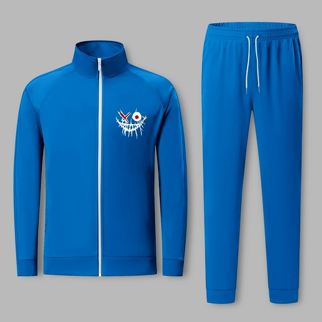 Sweatshirt Set Sports And Casual Printed Two-piece Set Men's Long Sleeved Set