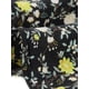 thumbnail image 5 of Falda Floral INSPIRE CHIC para Mujeres, Falda Midi Asimétrica con Cuerda Lateral, Color Negro M, 5 of 6