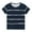 Navy, variant on MeetoTime Kids Short Sleeve Tops Summer Casual Round Neck Striped Printed T-Shirt Tee for Boys Girls 3-14Years