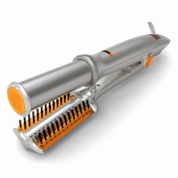 Professional 2-in-1 Rotating Hair Styler and Curler, Ceramic Ionic Hot Iron for Smooth Straightening and Voluminous Curls, Automatic Rotating Barrel with Heat Protection, Salon Quality Results
